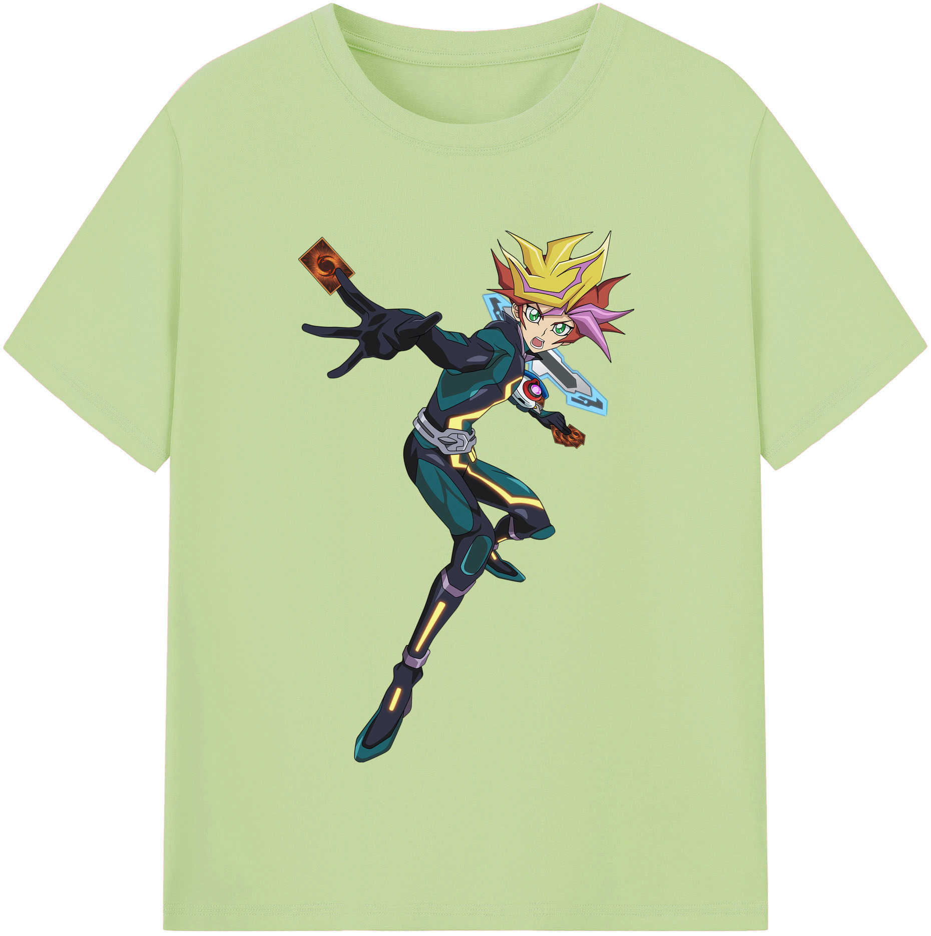 （画像用） 遊☆戯☆王 Yu-Gi-Oh! 綿100％半袖Tシャツ（フロントプリント）